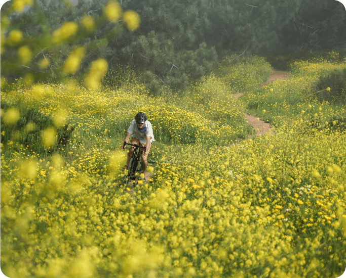 Image of scenic biking trails at a Harvest Hosts location