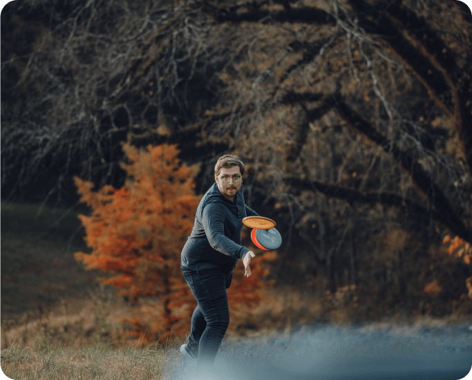 Image of a disc golf course ready for play at a Harvest Hosts location