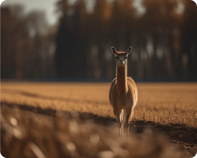 Image of adorable llamas at a Harvest Hosts location