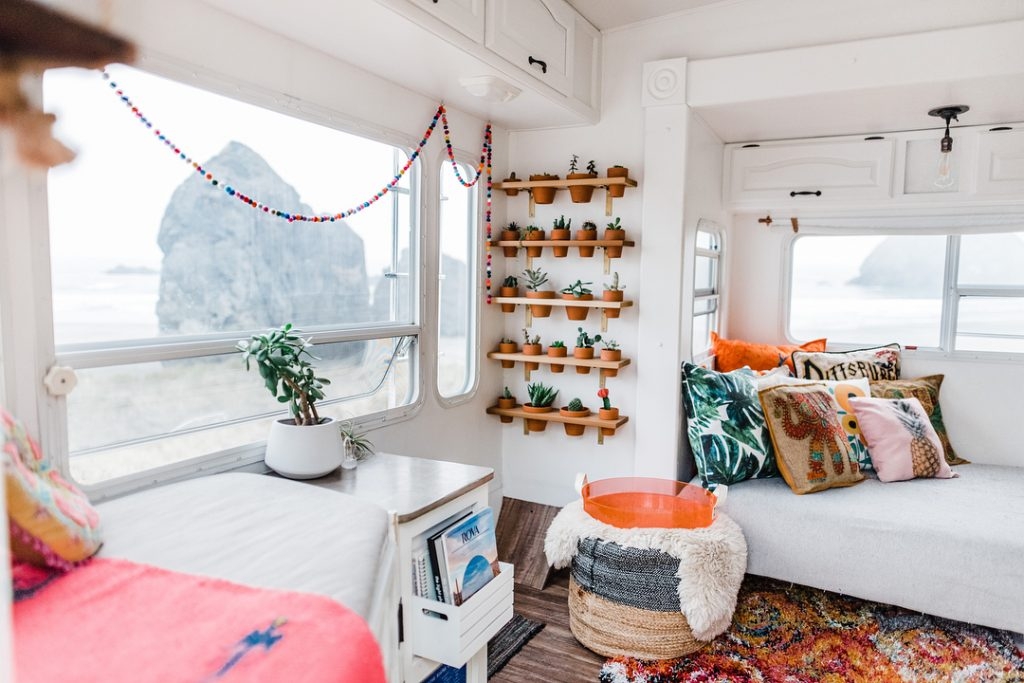 Renovating your RV's living room is a great way to personalize your space.