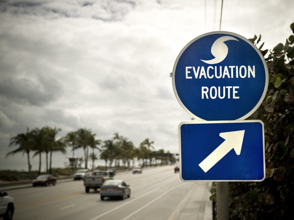 Knowing the best hurricane evacuation route near you at all times is best in hurricane-prone areas.