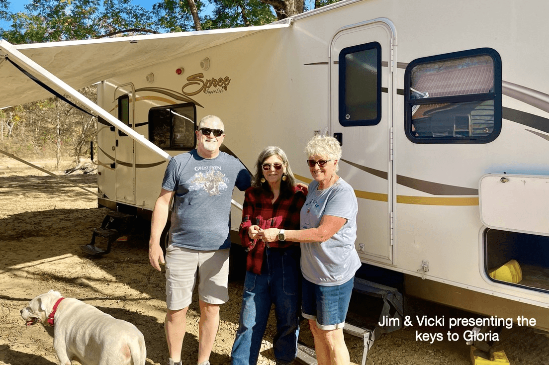 Harvest Hosts Member in PA Donates Trailer RV to Person in Flood Ravaged Madison County NC