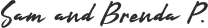 Sam and Brenda signature