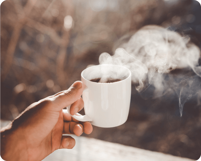 Image of a cozy coffee shop at a Harvest Hosts location