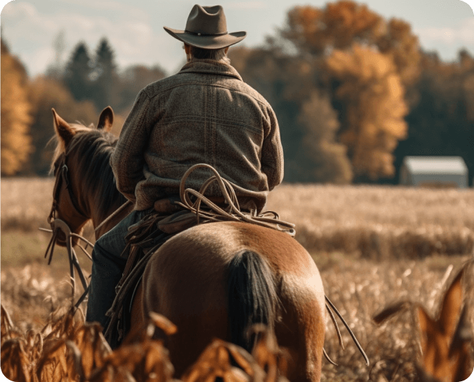 Image of riders enjoying a scenic trail during a Harvest Hosts location stay